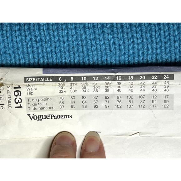 Vogue sewing pattern 1631 suit blazer pants size 12 14 - Picture 5 of 9